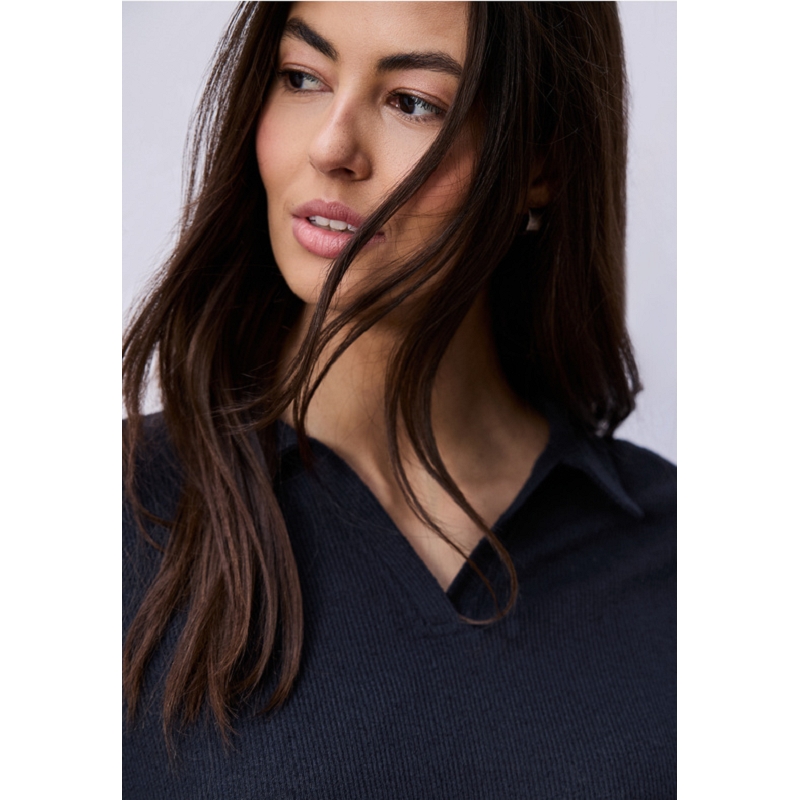 Street one 3 LTD QR KNIT LOOK POLO SHIRT3135501_3