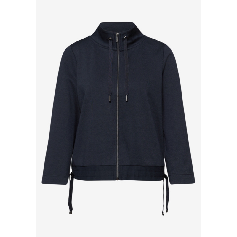 Street one 7 LTD QR ZIPPER JACKET W.GATHERED