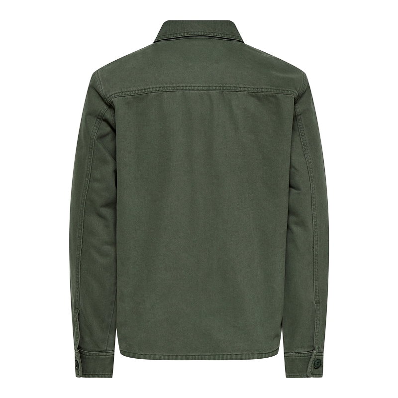 Only and sons ONSRAY WASHED ZIP JACKET 02773162401_3