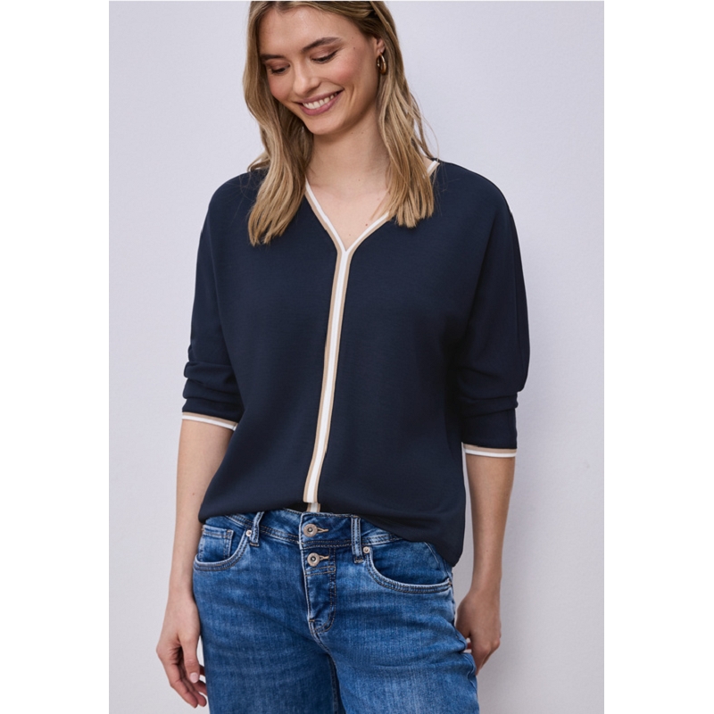 Street one SHIRT W.STRIPED PANEL3167701_2