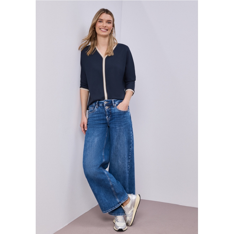 Street one SHIRT W.STRIPED PANEL3167701_4