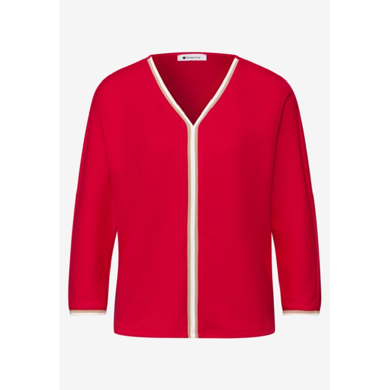 Street one SHIRT W.STRIPED PANEL