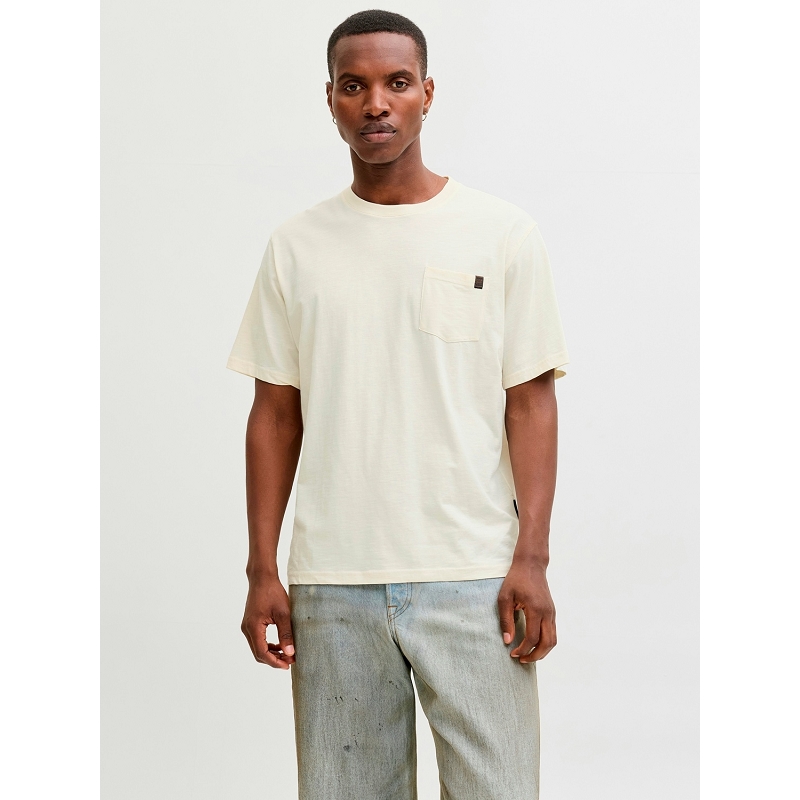 Jack and jones JJEDOVER SLUB TEE SS NOOS