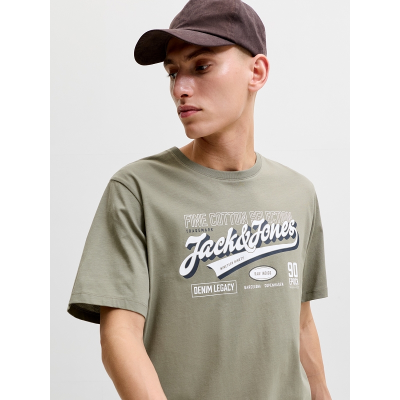 Jack and jones JJELOGO TEE SS ONECK 2 COL AW26 SN
