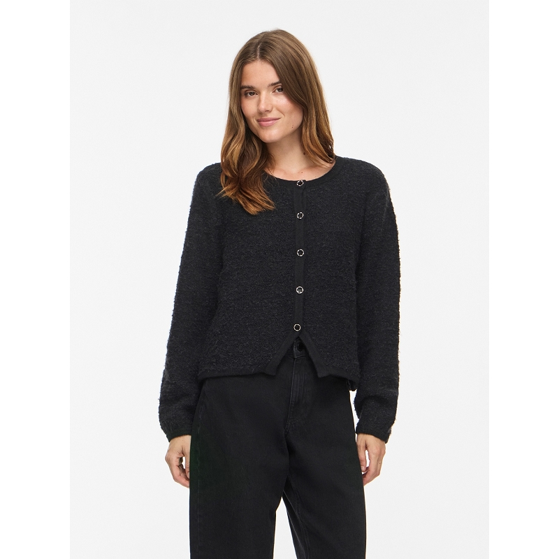 Vila VIPIGGA ONECK LS KNIT JACKET NOOS