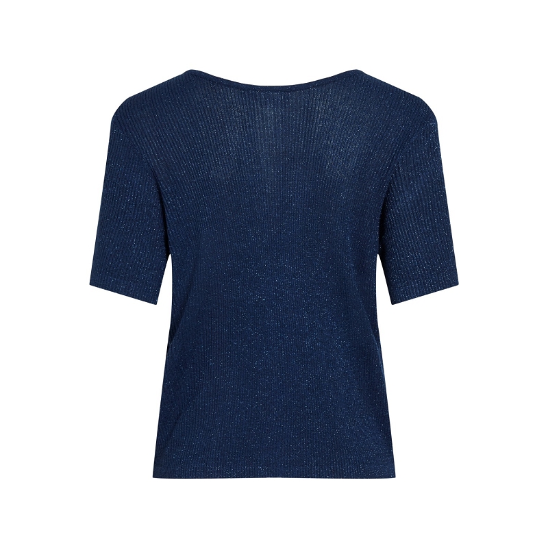 Vila VIJOBA SS VNECK REVERSABLE KNIT TOPRC3178801_2