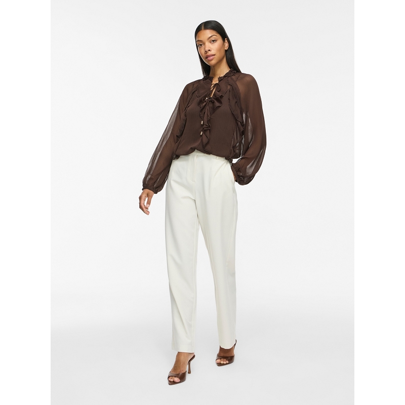 Vila VITIRO VNECK LS FLOUNCE TOPBFS3180801_3