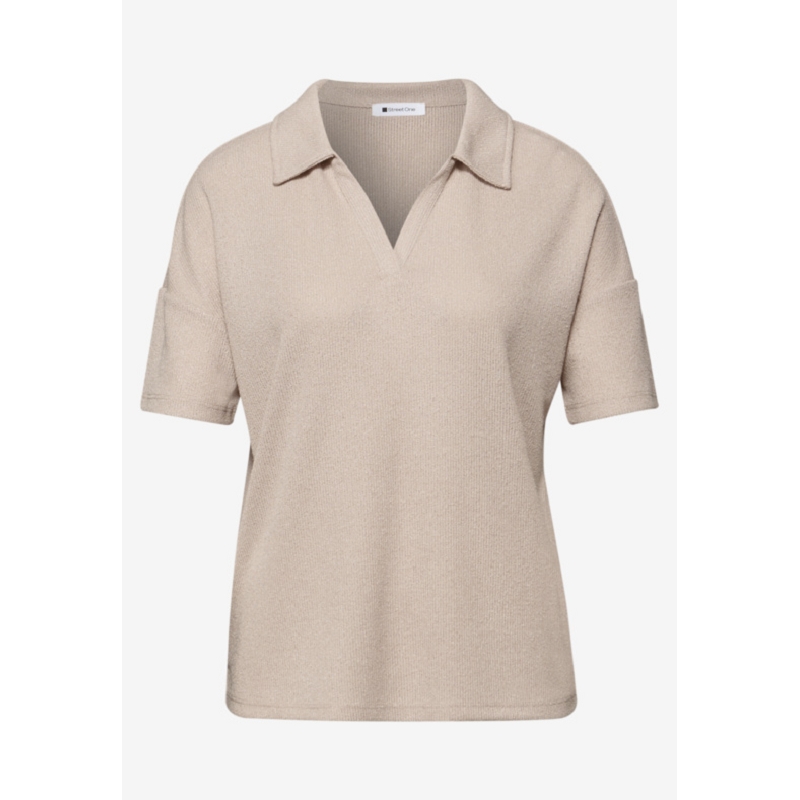 Street one KNIT LOOK POLO SHIRT