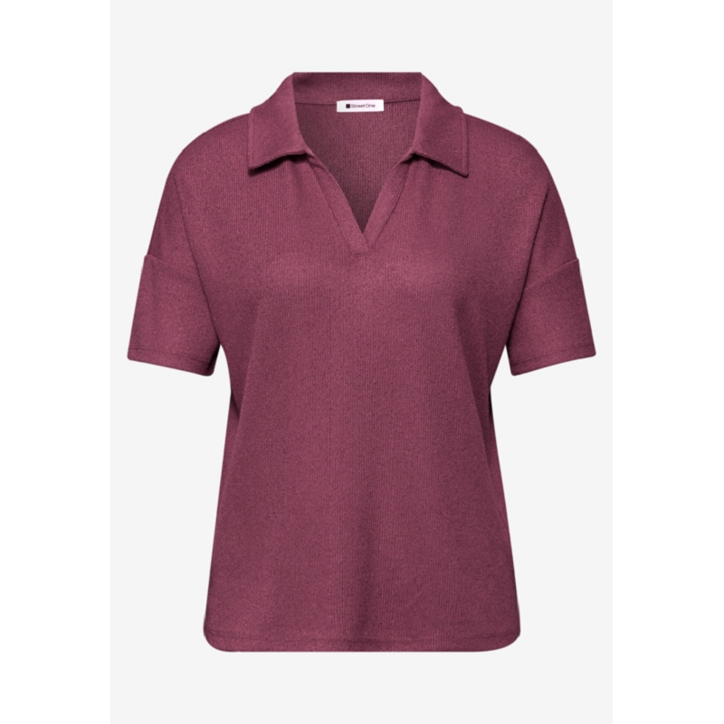 Street one KNIT LOOK POLO SHIRT