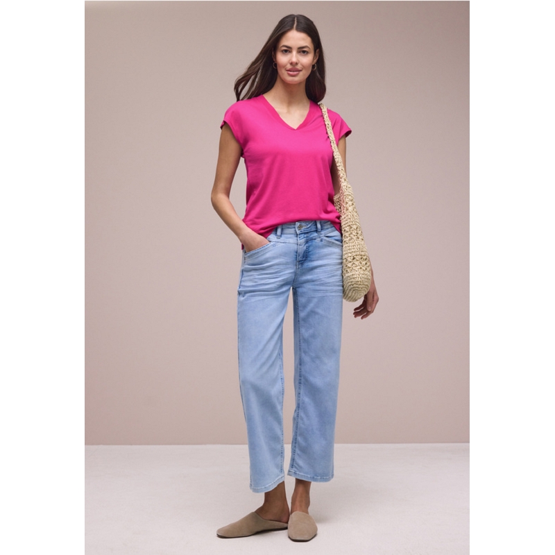 Street one VNECK SHIRT W.BIG COLLAR3183901_3