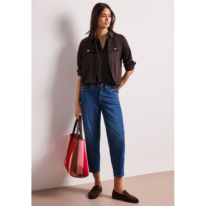 Street one QR SPLITNECK BLOUSE W TURNUP UN3184101_3