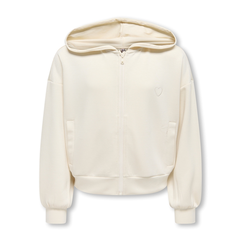 Only kids KOGADA HEART LS ZIP HOOD FR SWT