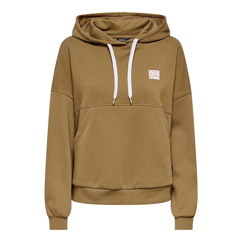 Only CAMI LS PATCH HOOD CS SWT