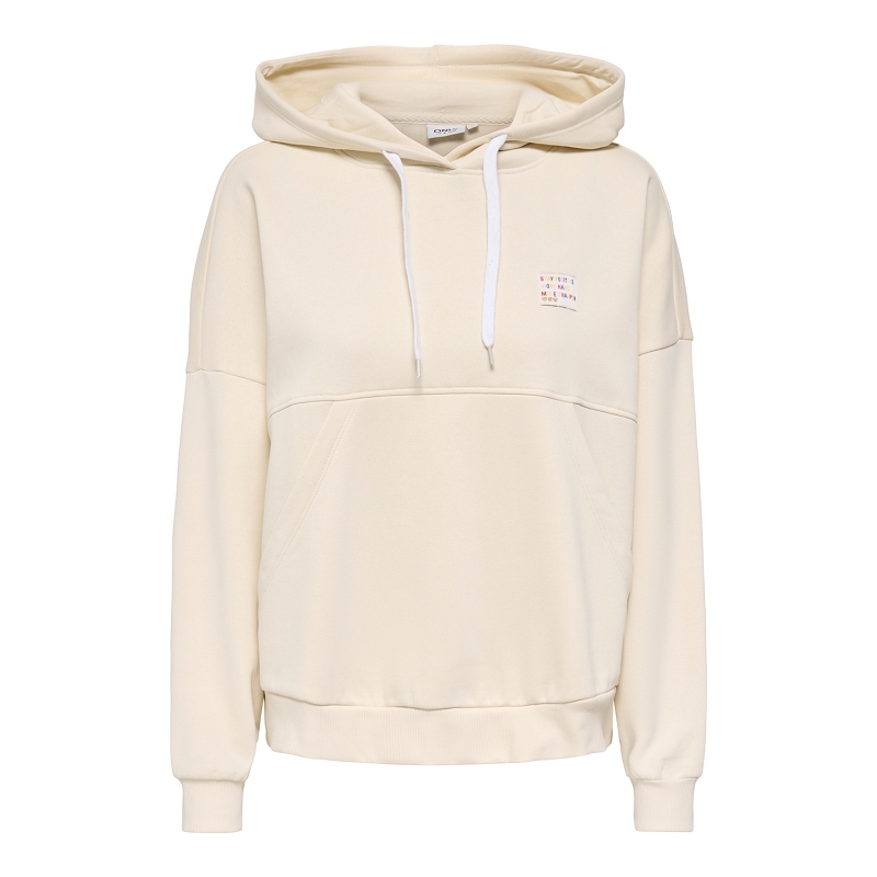 Only CAMI LS PATCH HOOD CS SWT