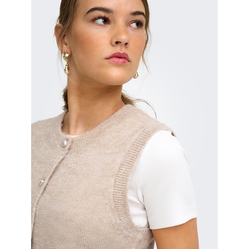 Only SKYE SL ONECK BUTTON VEST CS KNT3195101_2
