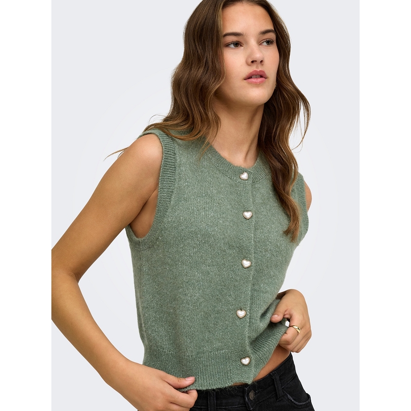Only SKYE SL ONECK BUTTON VEST CS KNT3195102_3