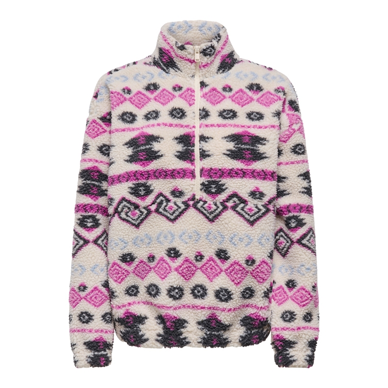 Only JANNE AZTEC TEDDY LS ZIP CC SWT3197301_6