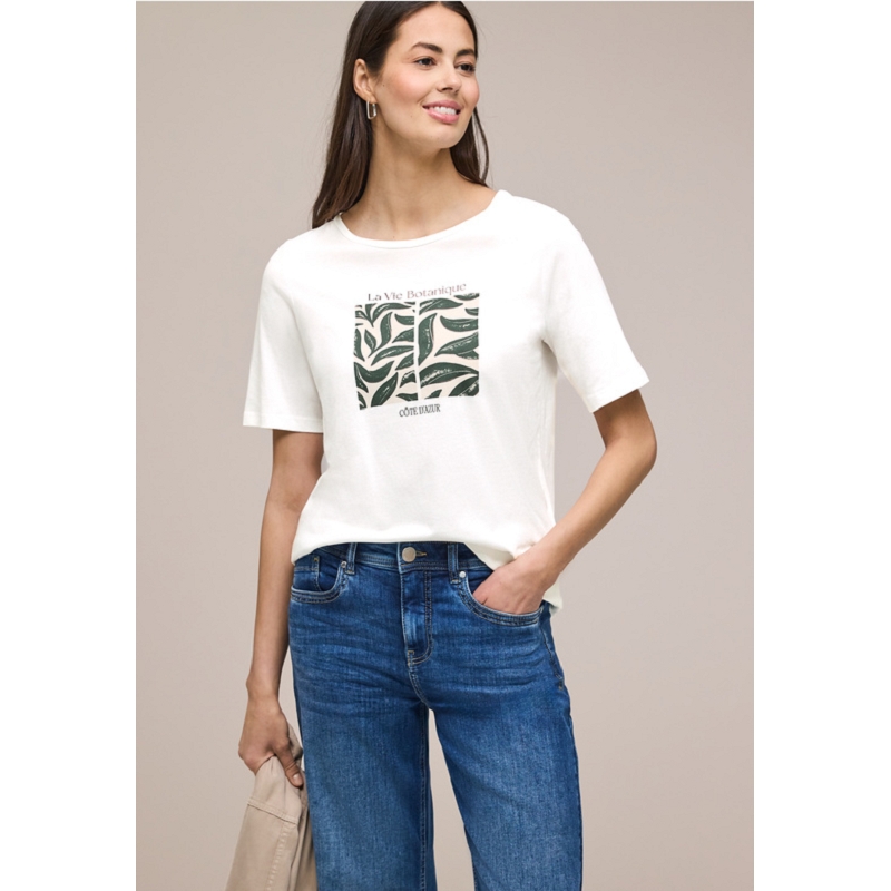 Street one LEAF ARTWORK SHIRT