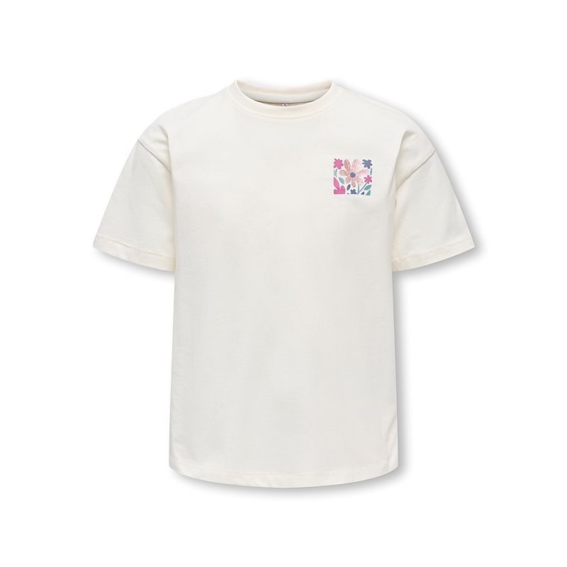 Only kids KOGHELENA LIFE SS RLX TEE FR JRS