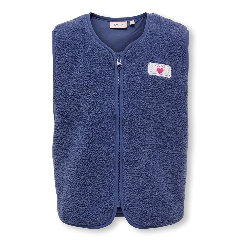 Only kids KOGBABY LIFE TEDDY ZIP VEST FR PNT