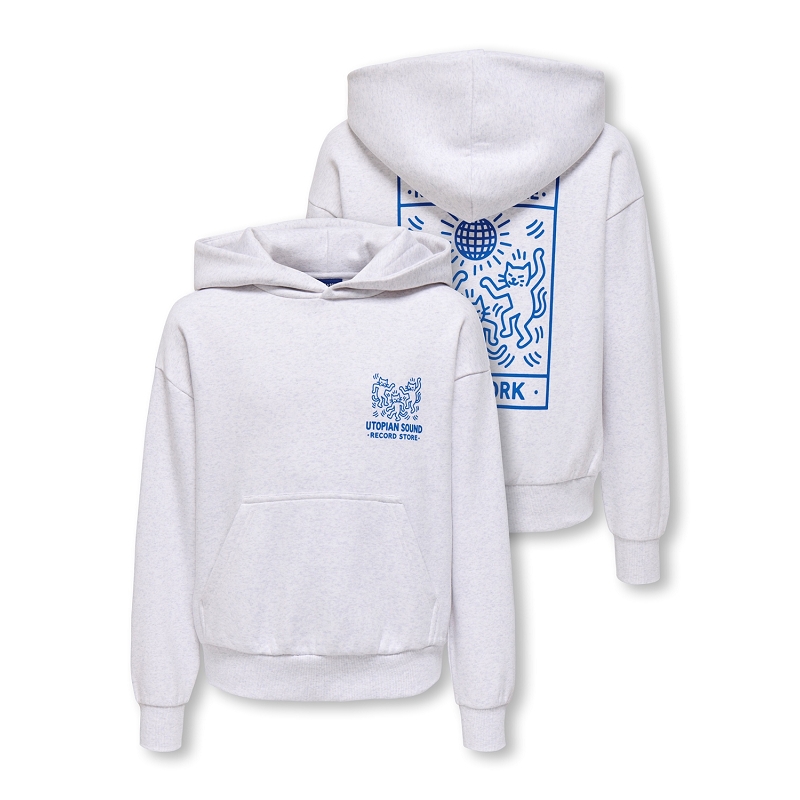 Only and sons kids OSJCERES RLX WORLD WIDE LS HOODIE
