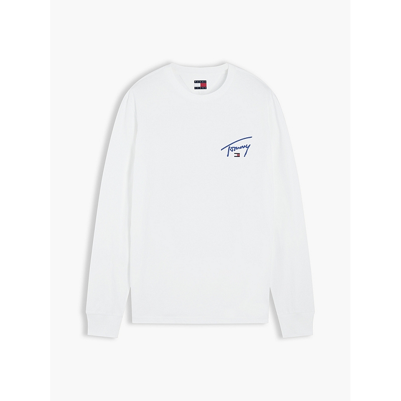 Tommy jeans DM0DM23546YBL  TJM SLIM SIGNATURE CHEST TEE LS3336401_2