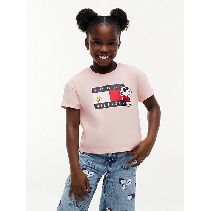 Tommy jeans KG0KG09634TJQ  PEANUTS FLAG TEE SS