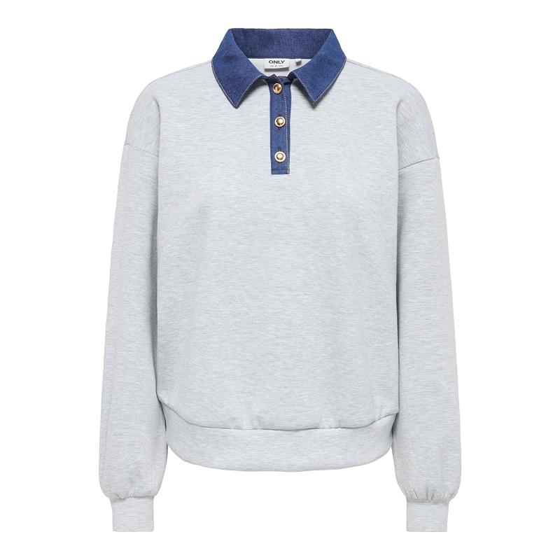 Only ONLSCARLET LS POLO MIX SWEAT UB CS SWT