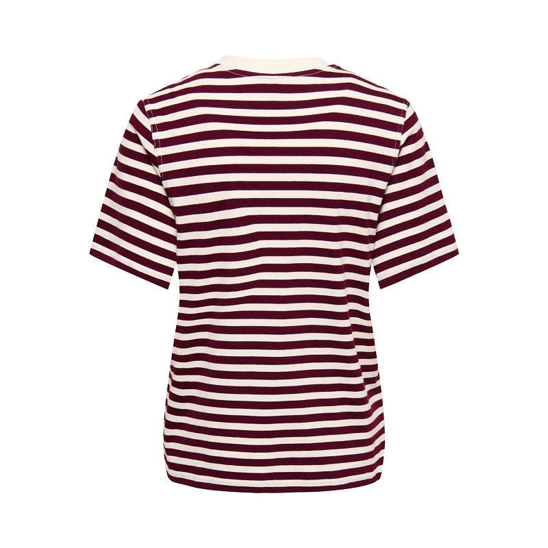 Only LIVINA SS O.NECK STRIPE TOP BOX3351202_3