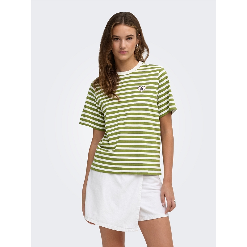 Only LIVINA SS O.NECK STRIPE TOP BOX3351203_3