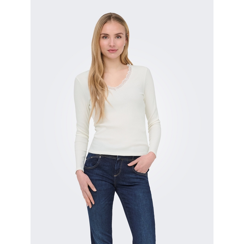 Only ONLSARA SHARAI LS VNECK TOP JRS3358202_3