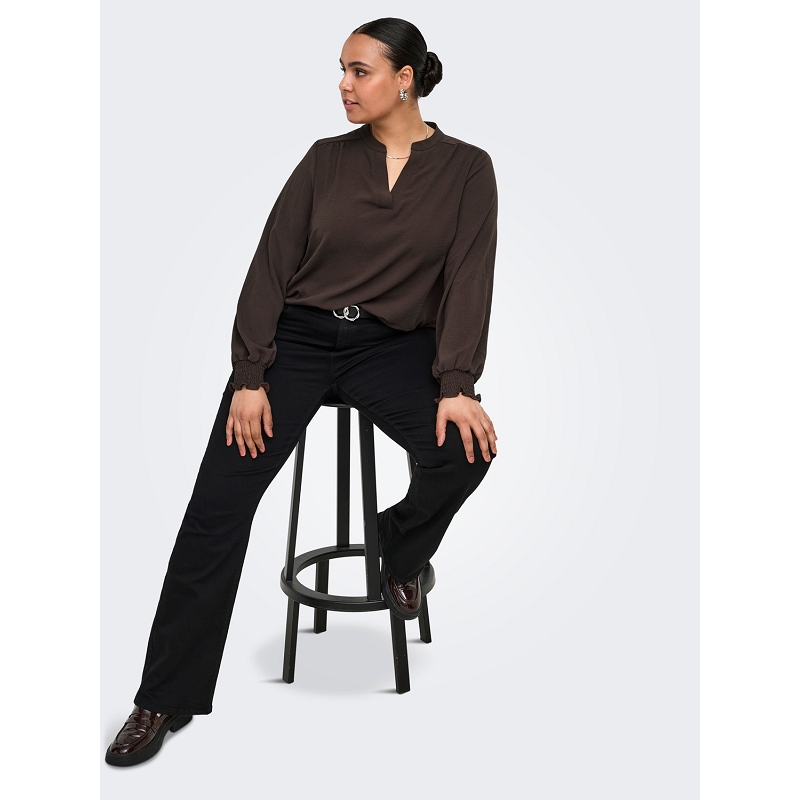 Only carmakoma CARMETTA VNECK LS TOP WVN NOOS3359201_3