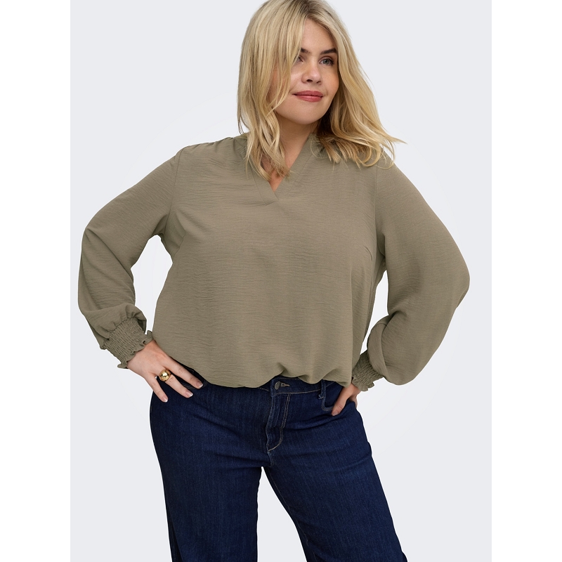 Only carmakoma CARMETTA VNECK LS TOP WVN NOOS3359202_2