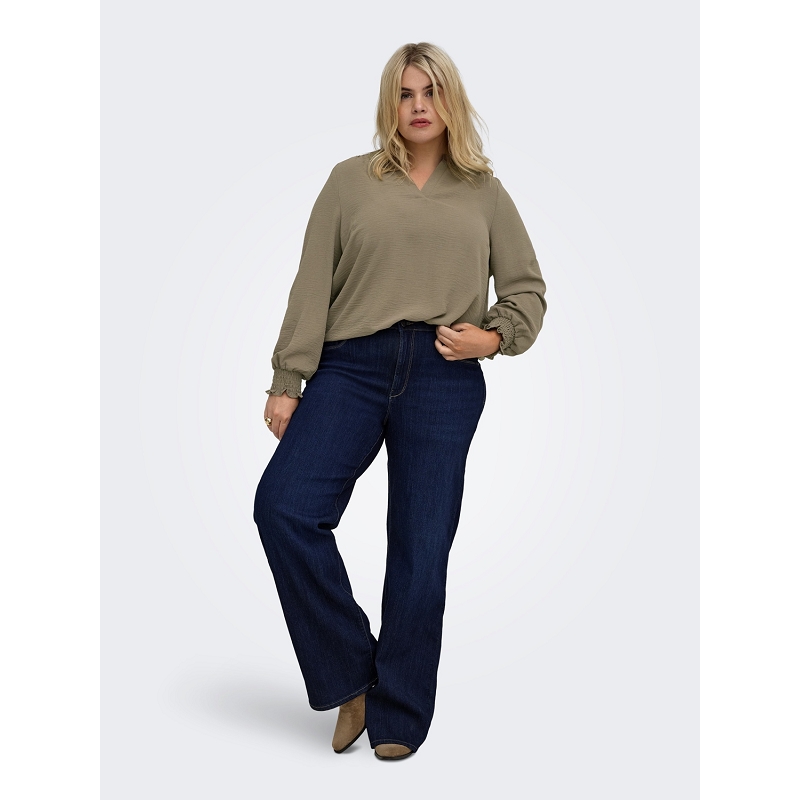 Only carmakoma CARMETTA VNECK LS TOP WVN NOOS3359202_4