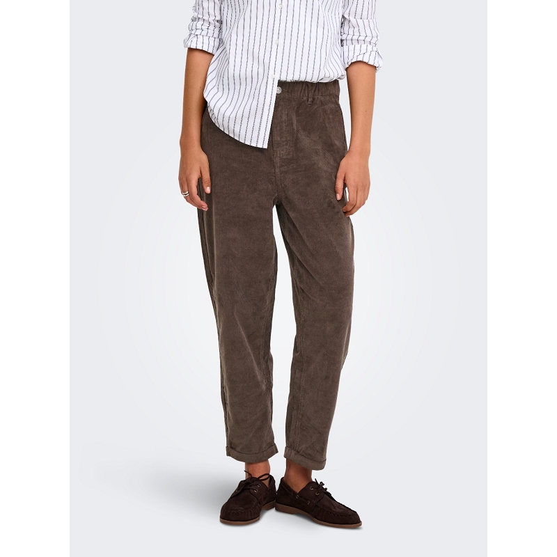 Only ONLFLORA MW ELA CORD CARROT PANT PNT