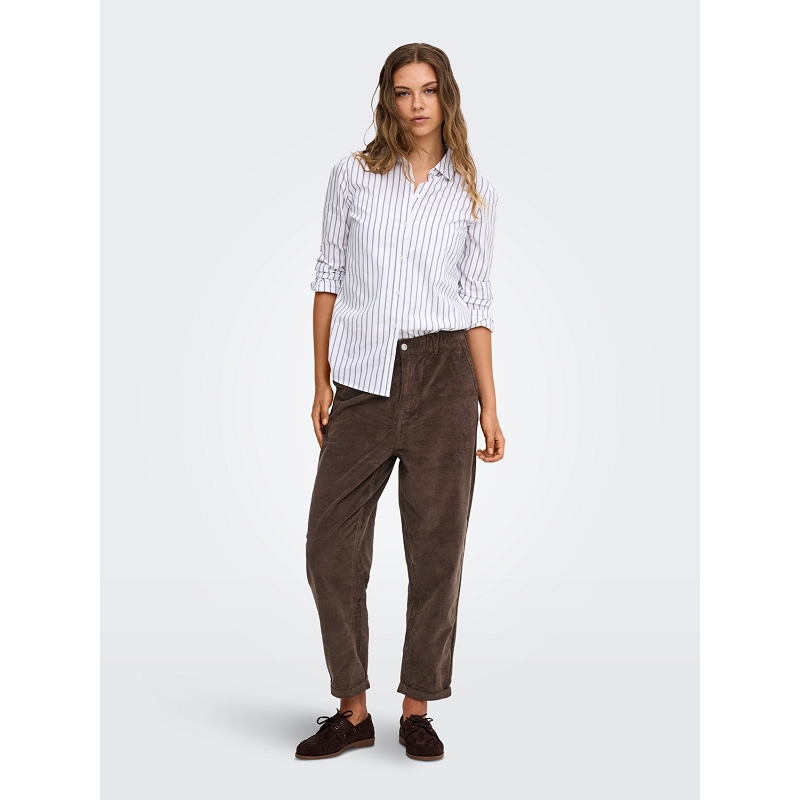 Only ONLFLORA MW ELA CORD CARROT PANT PNT3371902_4