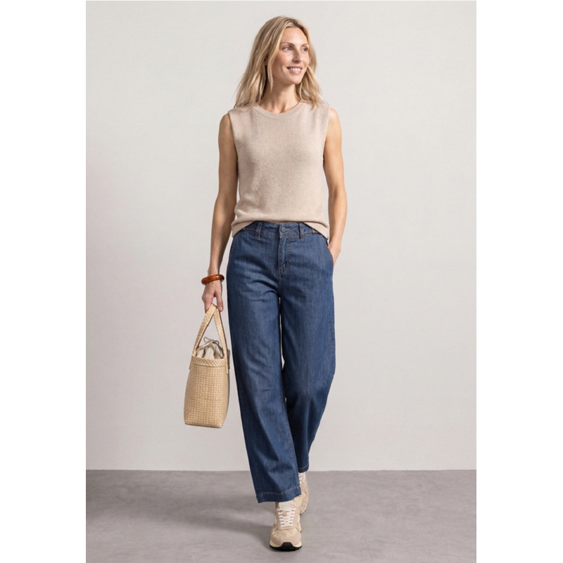 Street one STYLE EMEE WIDE LEG,HW,RINSE WASH3507801_2