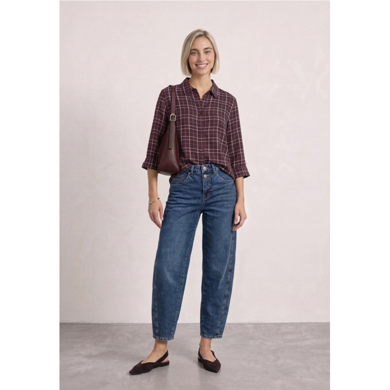 Street one CHECK SHIRTCOLLAR BLOUSE3508401_2