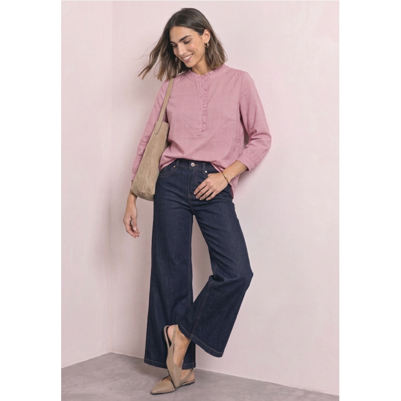 Street one CORDUROY BLOUSE W RUFFLE DETAIL3508701_2