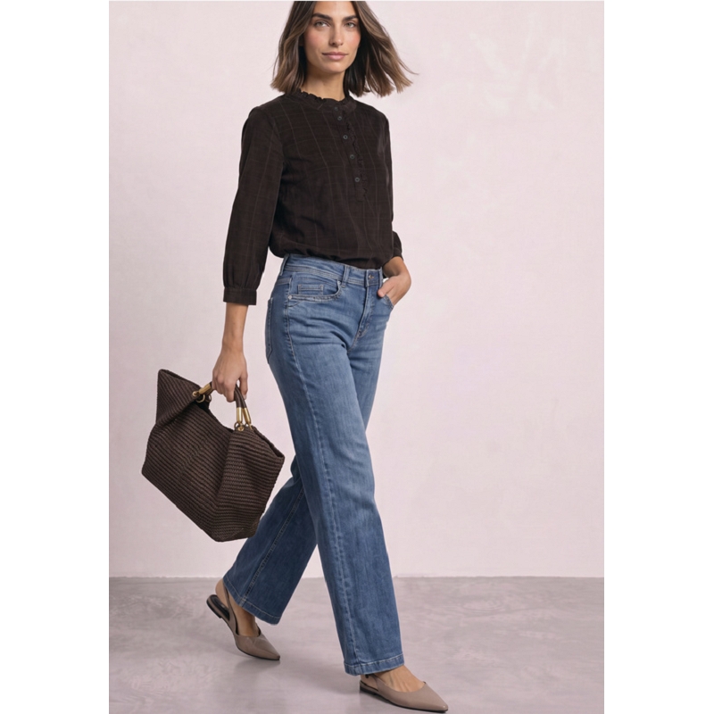 Street one CORDUROY BLOUSE W RUFFLE DETAIL3508901_2