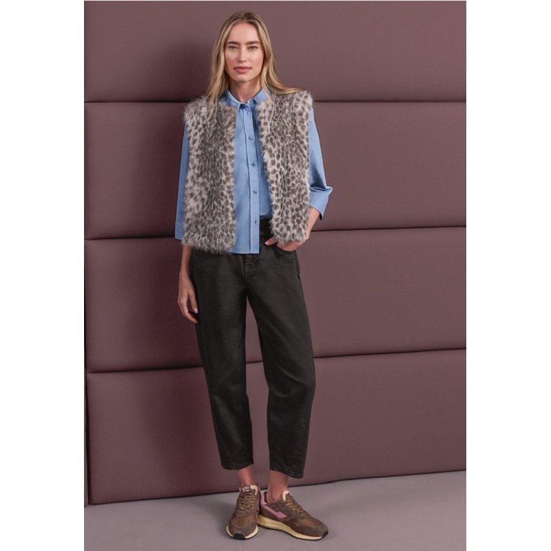 Street one FAKE FUR VEST W. AOP3513101_2