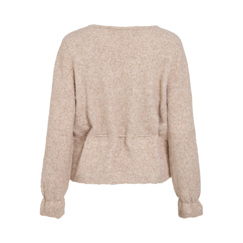 Vila VICHAMBLIN VNECK LS STRING KNIT TOP3521901_2
