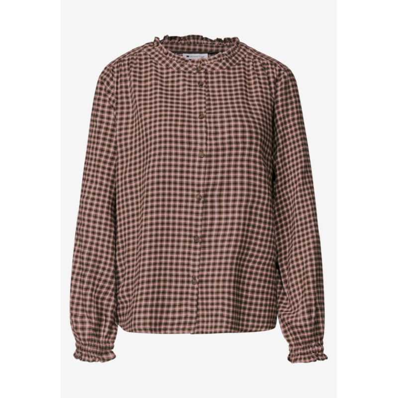 Street one YD CHECK BLOUSE W FRILL DETAILS3565601_4