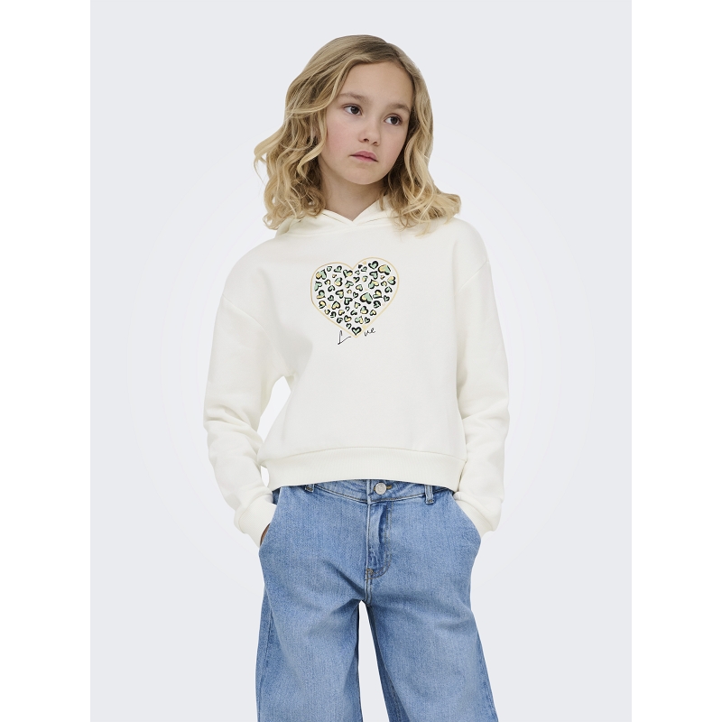 Only kids KOGCOOPER LIFE LOV E LS HOOD FR SWT NOOS