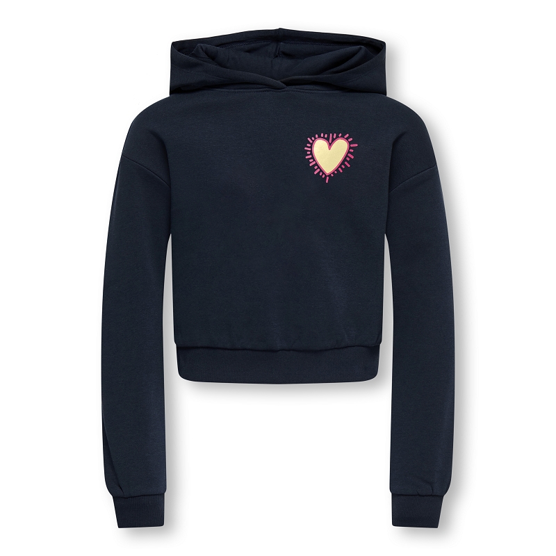 Only kids KOGCOOPER LIFE LOV E LS HOOD FR SWT NOOS