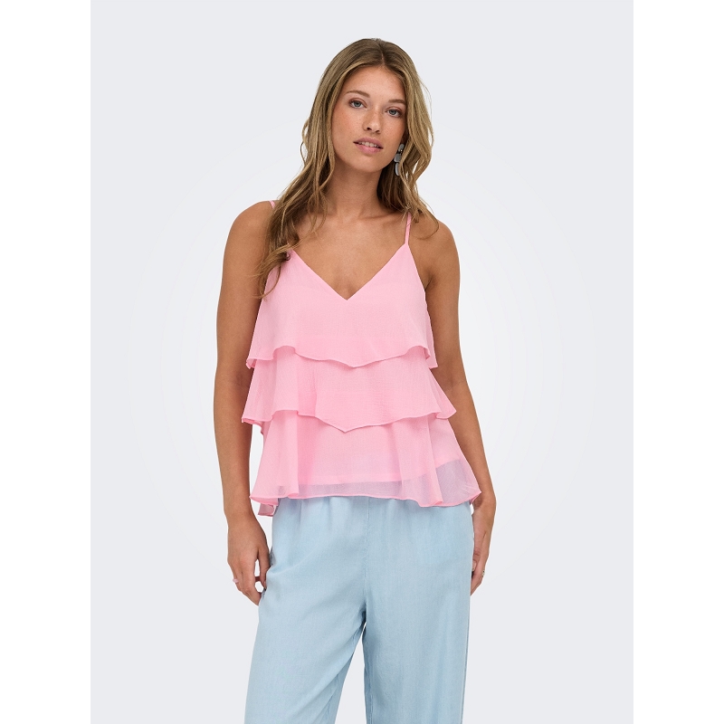 Only ONLLINN LIFE FLOUNCE SINGLET