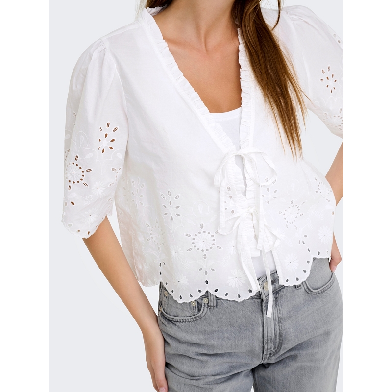 Only ONLMIFFY SS EMB TIE TOP NOOS3577102_2