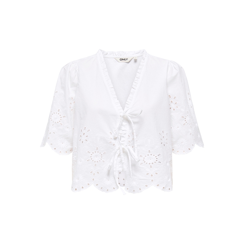 Only ONLMIFFY SS EMB TIE TOP NOOS3577102_5