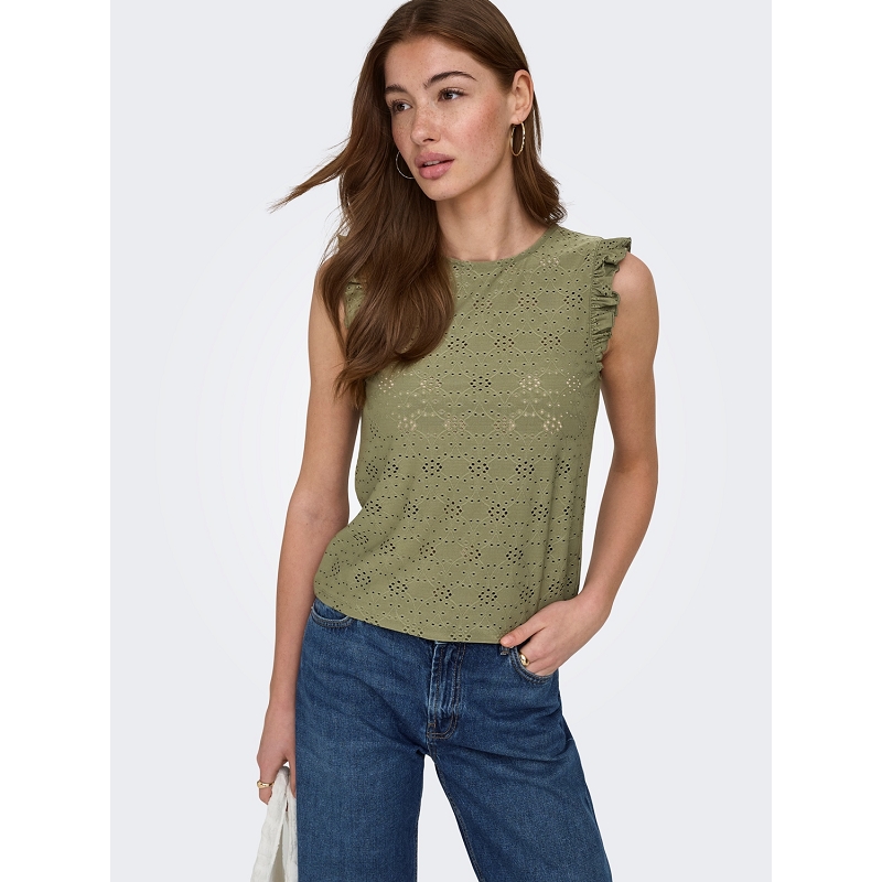 Only ONLSMILLA SL FRILL TOP