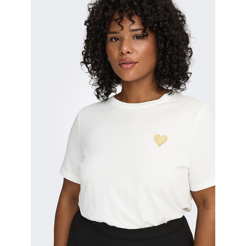 Only carmakoma CARKITA SS LOGO TOP JRSNOOS